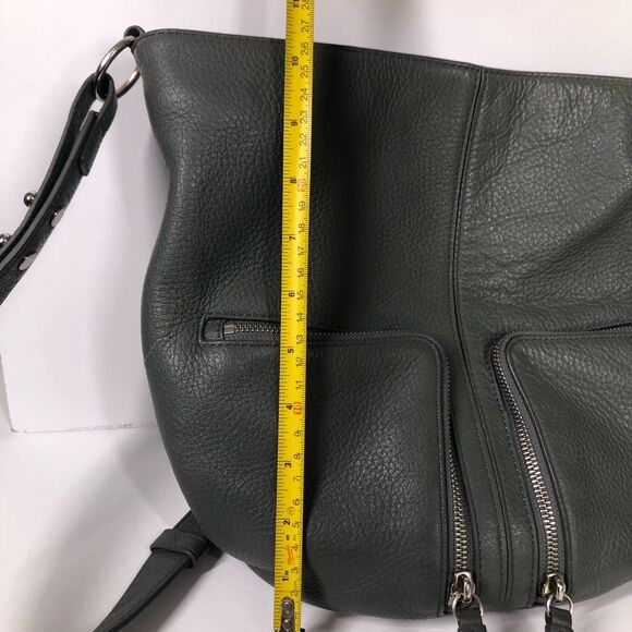 AllSaints Fetch Lea Backpack Handbag Mink Grey Leather Purse Bag OS - Picture 11 of 15